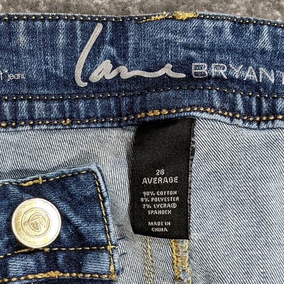 Lane‎ Bryant Bootcut Jeans Women Size 26 Slim Genius Fit Inseam 26.5" Raw Hem - Picture 9 of 12